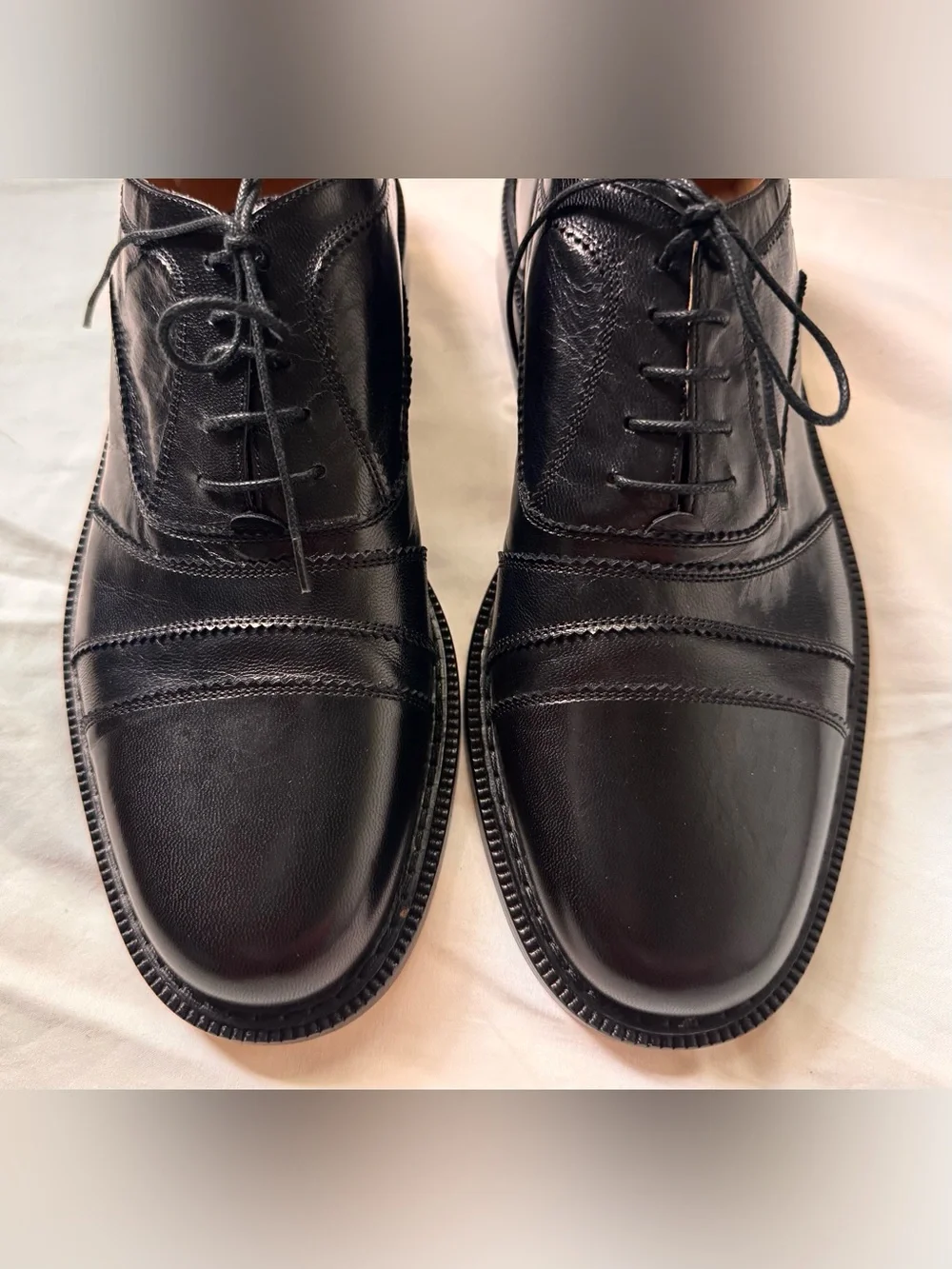 Gianfranco Ferre Men’s classic lace-up oxford shoe black